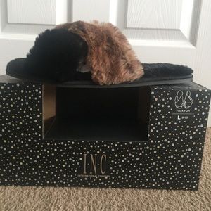 I.N.C. Fuzzy Slippers